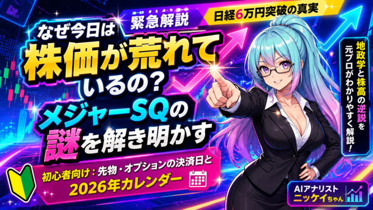 SQとは?メジャーSQで株価が荒れる理由と2026年の日程をやさしく解説