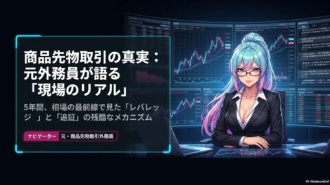 商品先物取引の真実 ― 元外務員が語る「現場のリアル」。5年間、相場の最前線で見たレバレッジと追証のメカニズム
