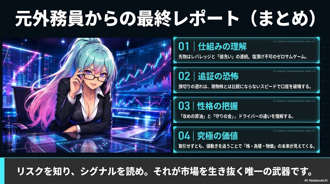 元外務員からの最終レポート ― 仕組みの理解・追証の恐怖・商品ごとの性格・監視する価値。リスクを知り、シグナルを読む
