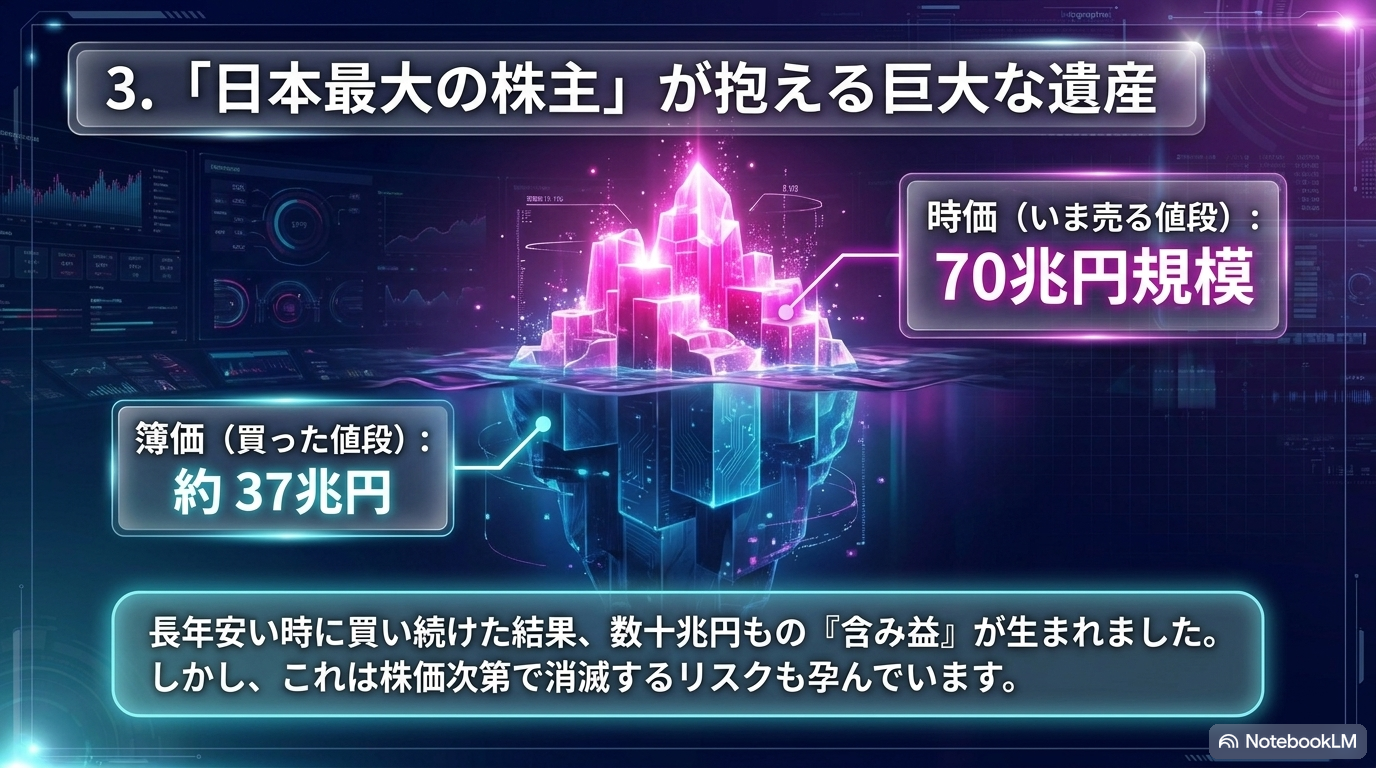スライド⑤：2024年3月、14年続いた「異常事態」が幕を下ろす ― 買う側から持っている側へ、下値の心理的支えは消滅
