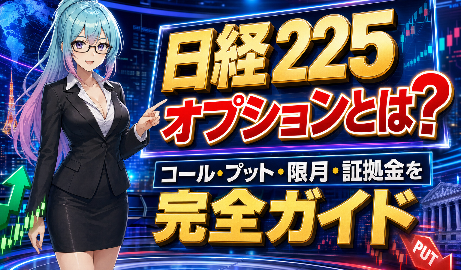 日経225オプションとは？コール・プット・限月・証拠金を完全ガイド