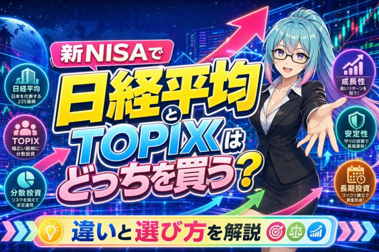 新NISAで日経平均とTOPIXはどっちを買う？違いと選び方を解説