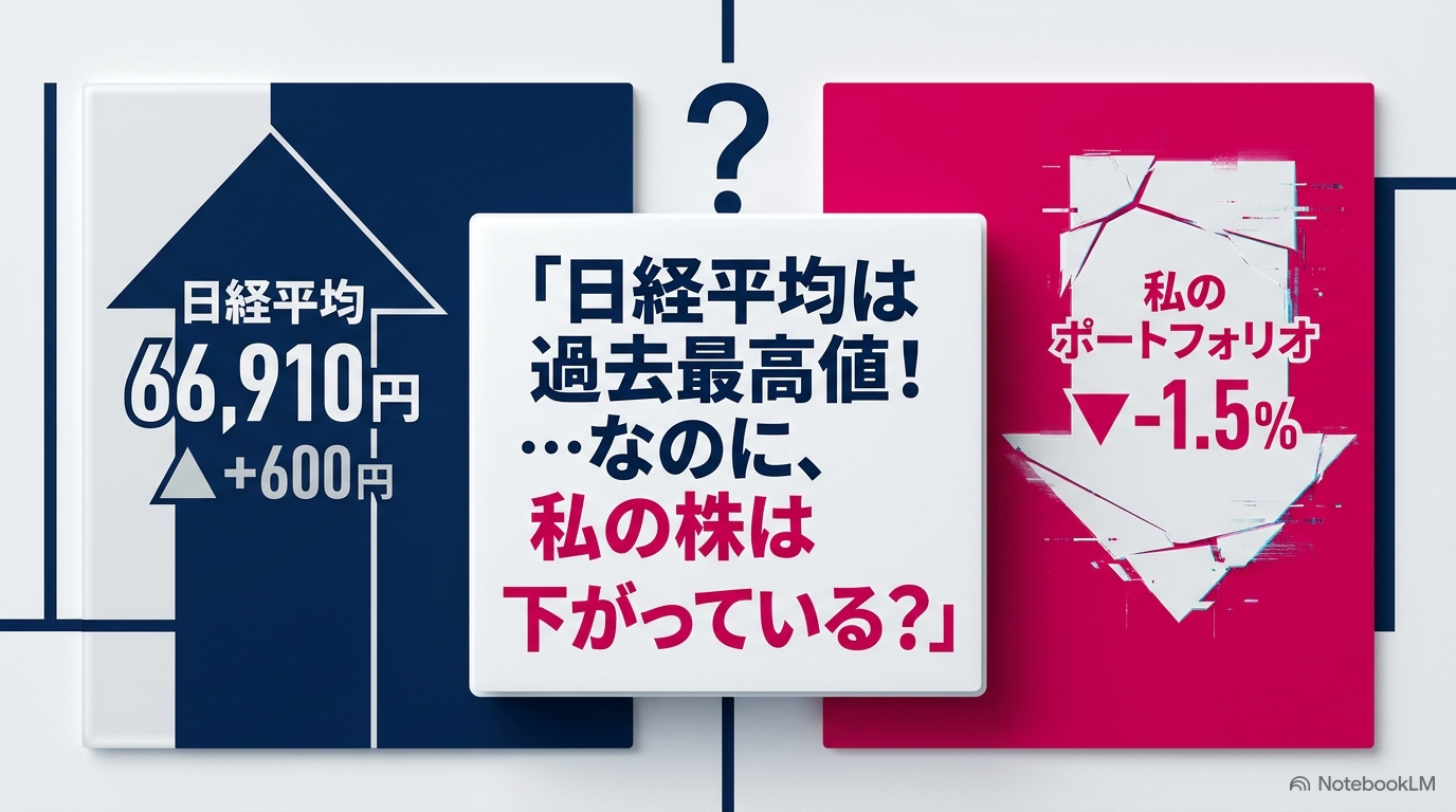 日経平均は過去最高値なのに私の株は下がっている？——NT倍率が解く謎