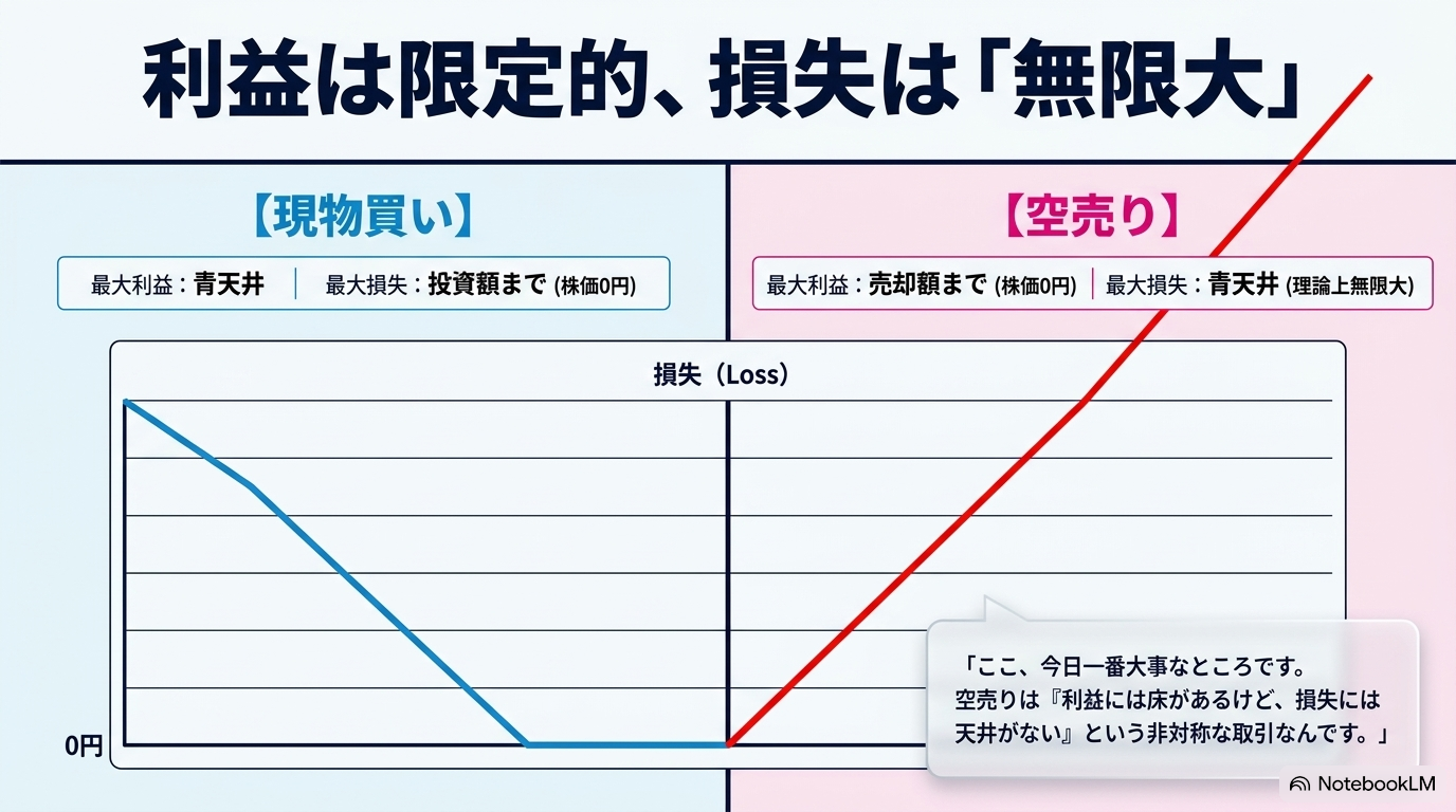 利益は限定的 損失は無限大
