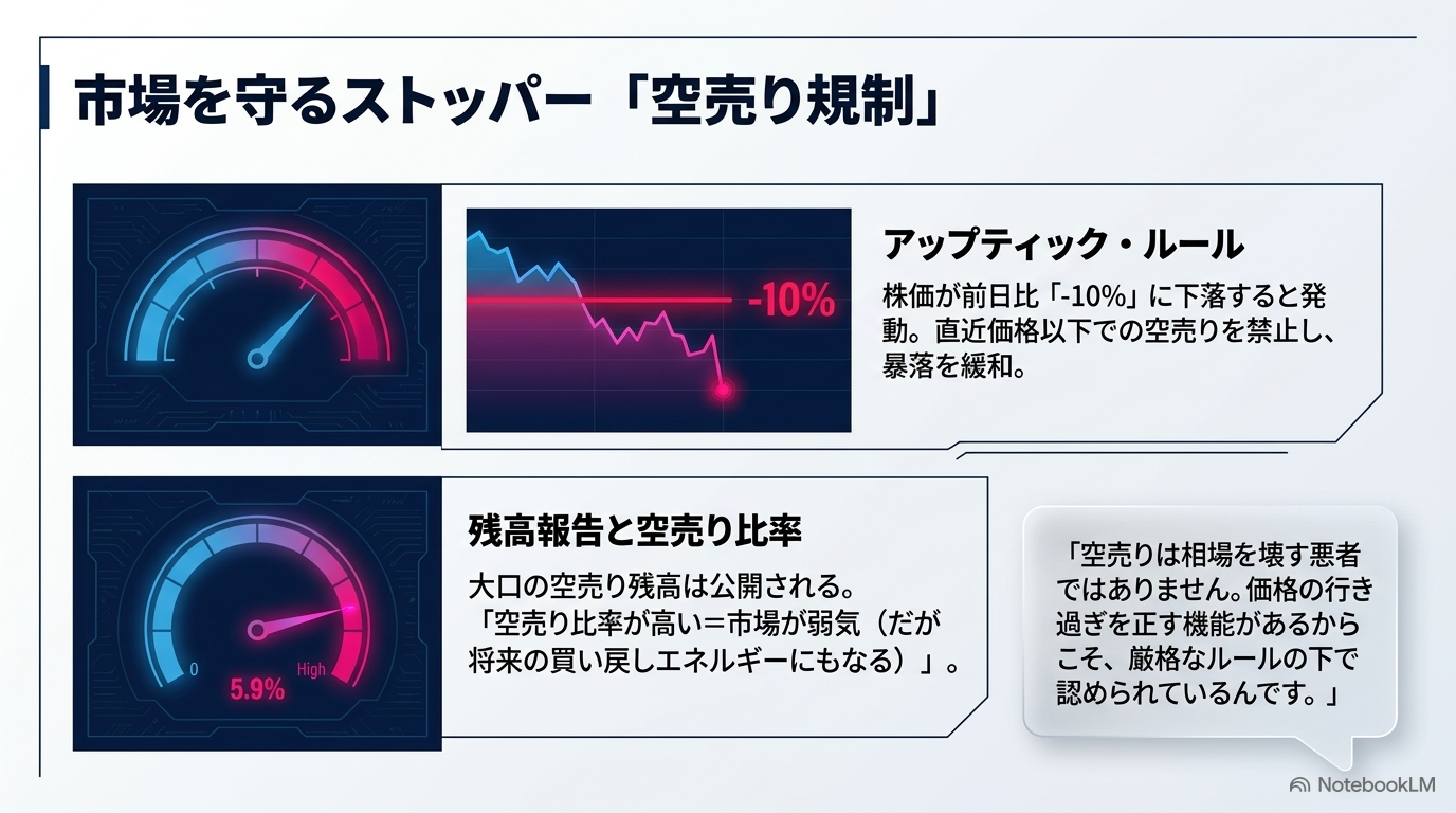 市場を守るストッパー 空売り規制