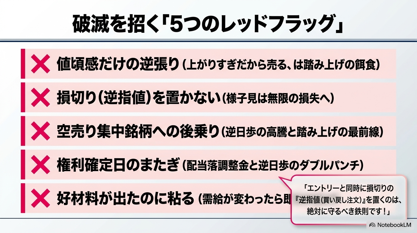 破滅を招く5つのレッドフラッグ