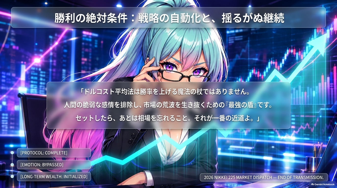 勝利の絶対条件：戦略の自動化と揺るがぬ継続